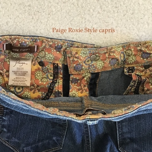 Paige Jean Roxie Capri size 26 blue jeans - Picture 6 of 6